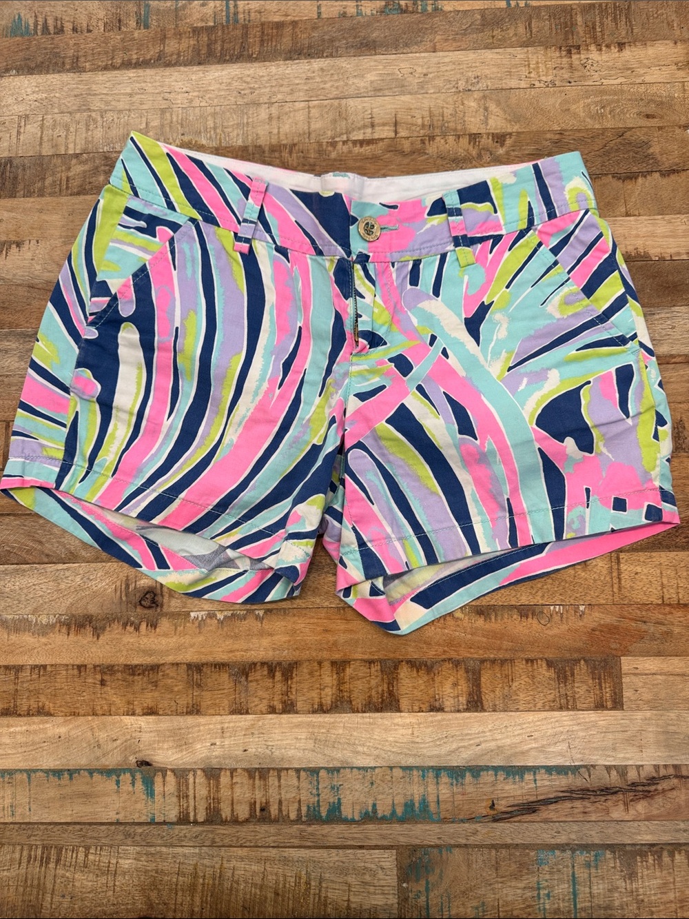 Lilly Pulitzer Multicolor Women’s Shorts - Pink, Navy & Lime